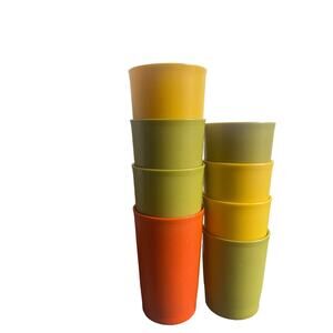 Vintage tupperware kids cups set of 8